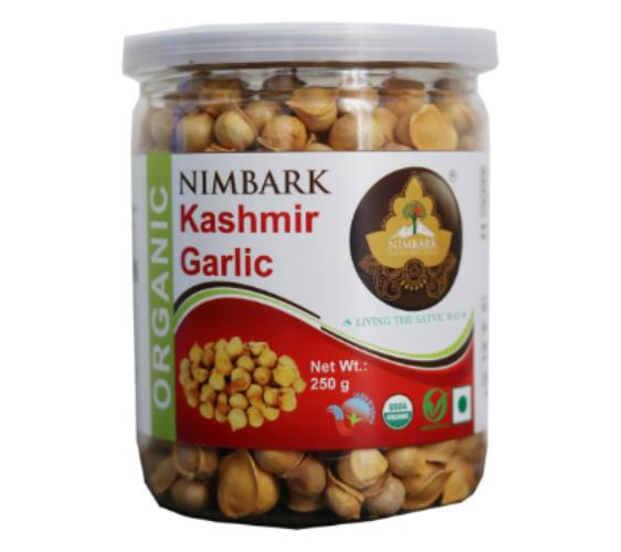 Nimbark Organic Kashmiri Garlic | Single Clove Garlic | Kashmiri Lehsun 250 gm